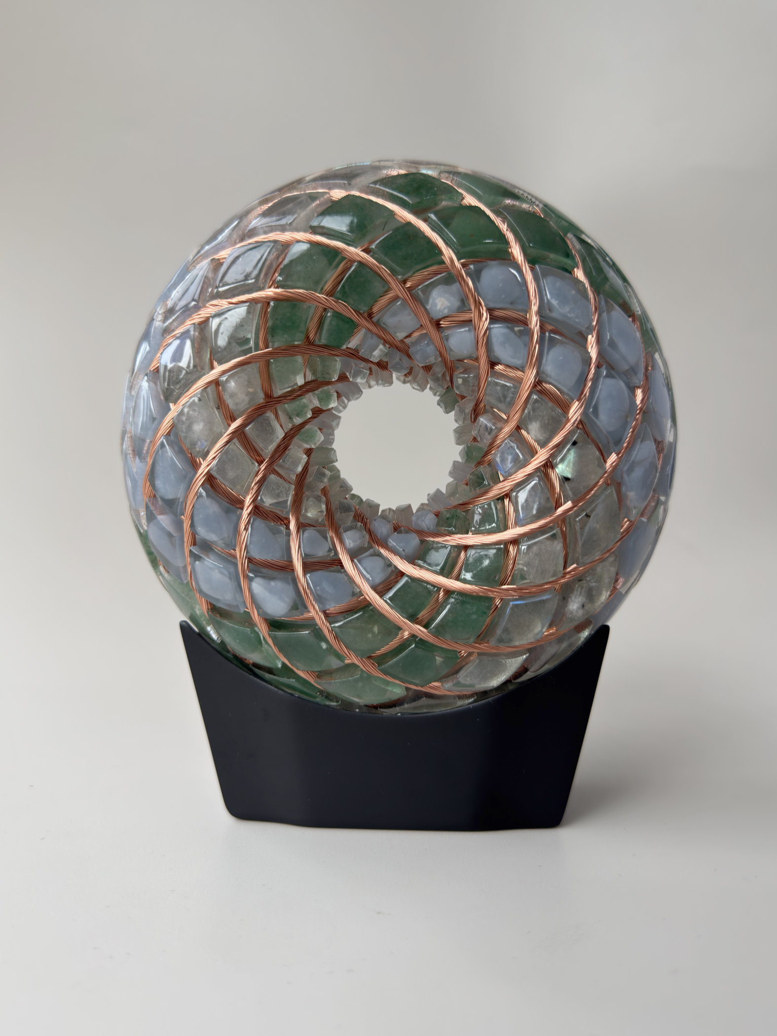 5inches Torus Orgone Rodin Coil 7 Chakra Energy Generator vortex kit Meditation Healing PEMF device