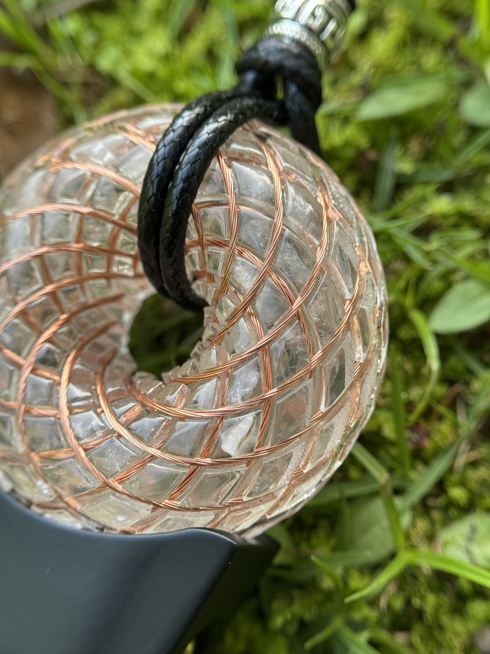 Meteorite Series: Libyan Desert Glass Torus Field - Sacred Geometry Device for Meditation & Balance