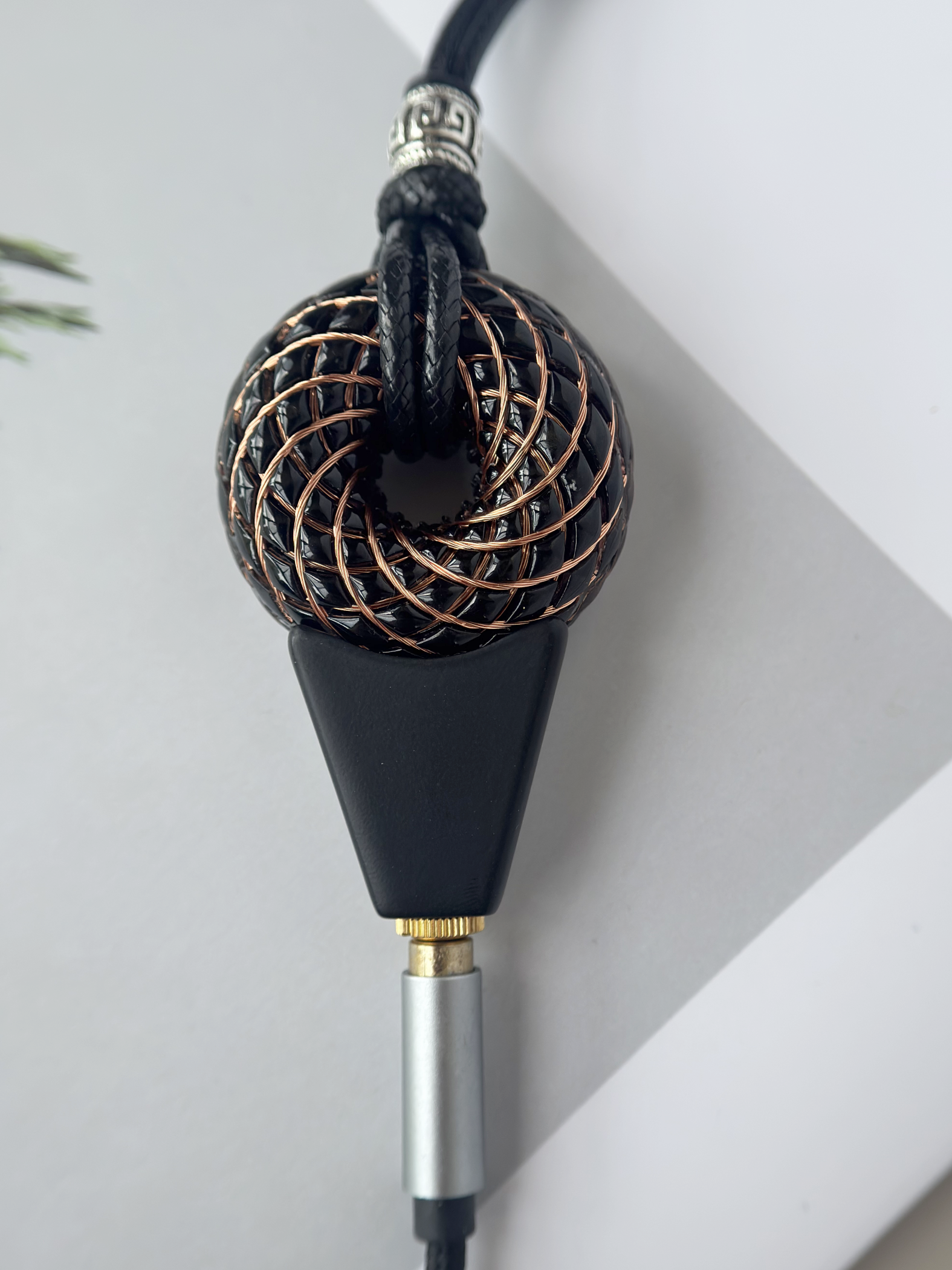 Mini size 1.5 inches/3.8cm Handmade Rodin Coil Torus pendant Pemf Generator