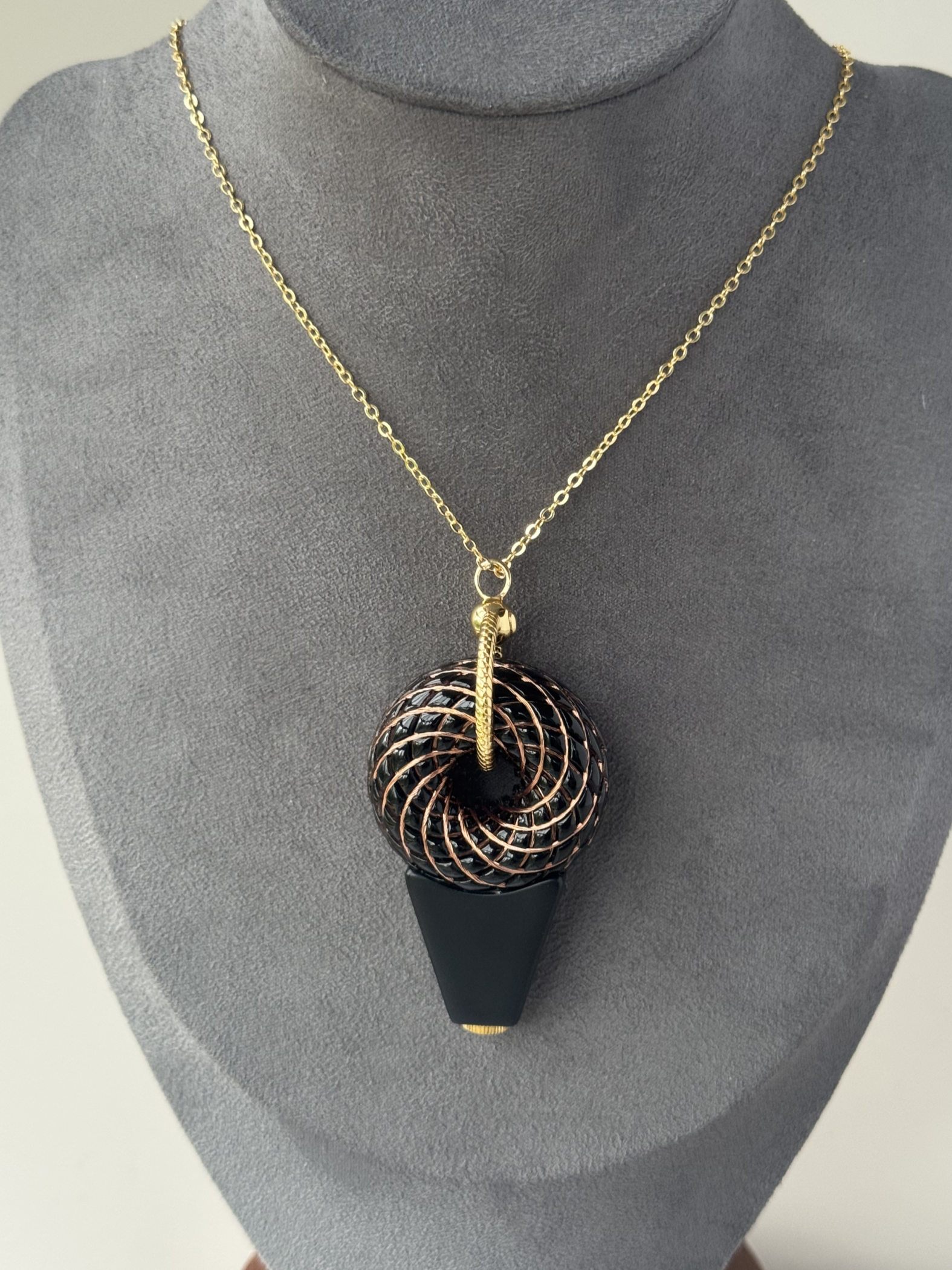 Mini size 1.5 inches/3.8cm Handmade Rodin Coil Torus pendant Pemf Generator