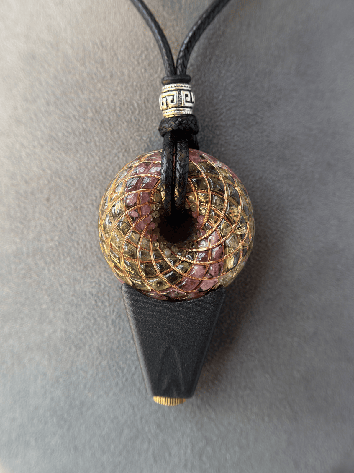 Custom Mini size 1.5 inches/3.8cm Handmade Rodin Coil Torus pendant Pemf Generator