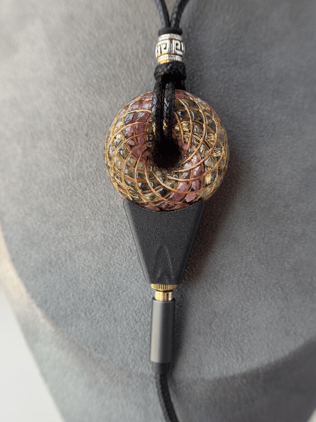 Custom Mini size 1.5 inches/3.8cm Handmade Rodin Coil Torus pendant Pemf Generator