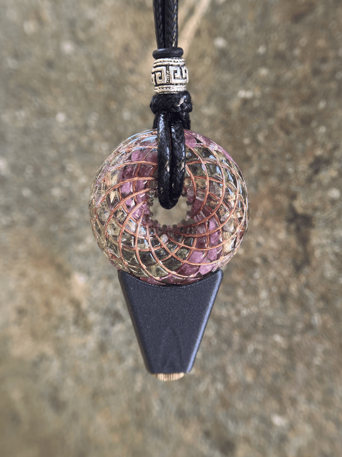 Custom Mini size 1.5 inches/3.8cm Handmade Rodin Coil Torus pendant Pemf Generator