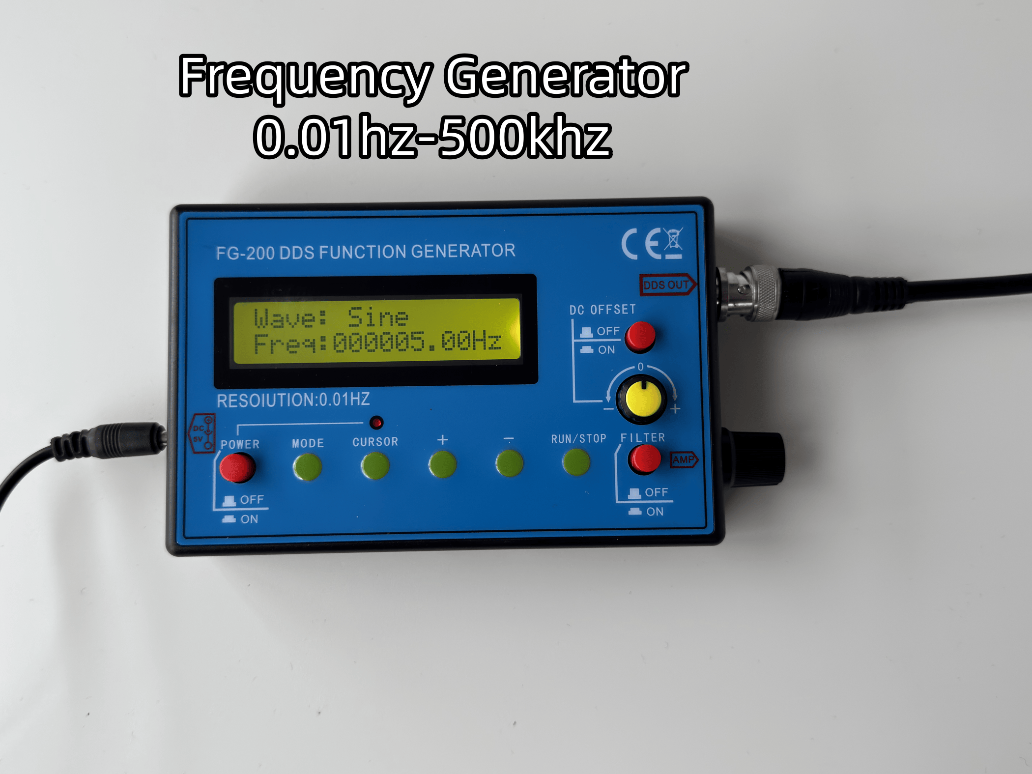 Rife/Clark/Schumann/Sine Wave generator High-Precision Frequency Generator