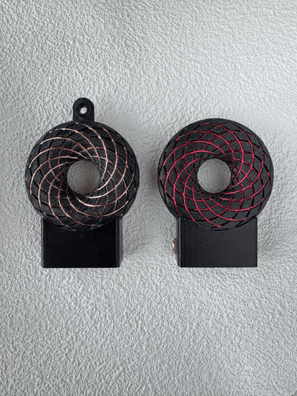 2.36“/6cm Mini Rodin Coil Pendant – Handmade Model with Lanyard | vortex coil | Toroid Vortex Wave Field Generator