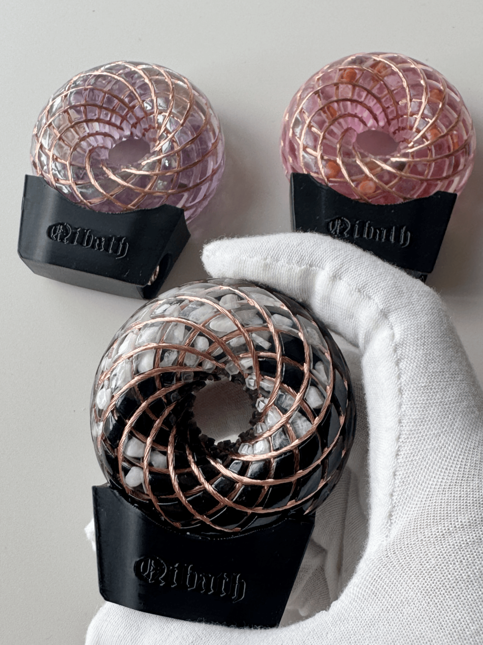 6CM-Handmade Rodin Coil Torus Orgonite vortex energy meditate frequency tools scalar waves