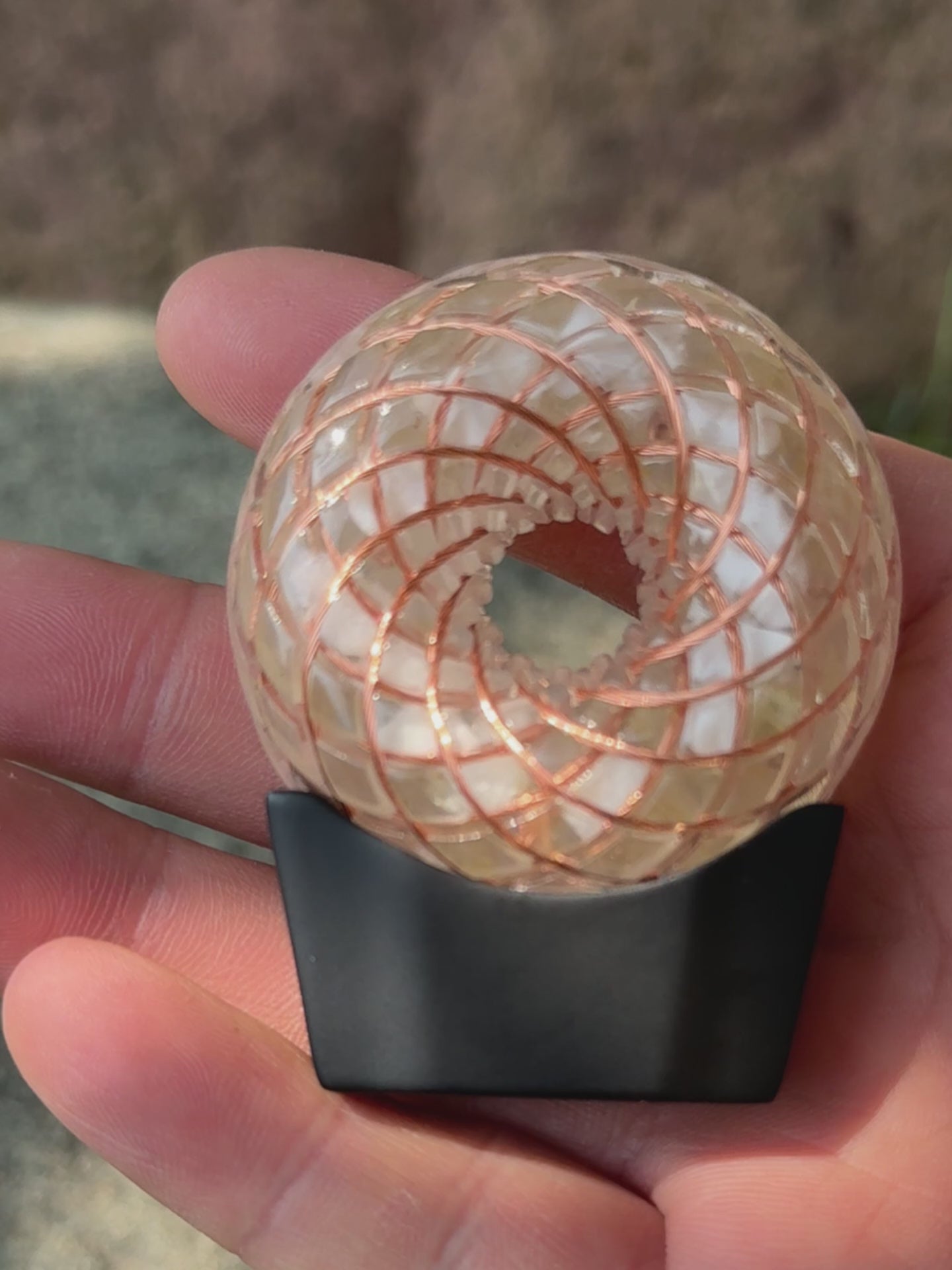 Mini size 1.89 inches/4.8cm Handmade Rodin Coil Torus pendant Pemf Generator
