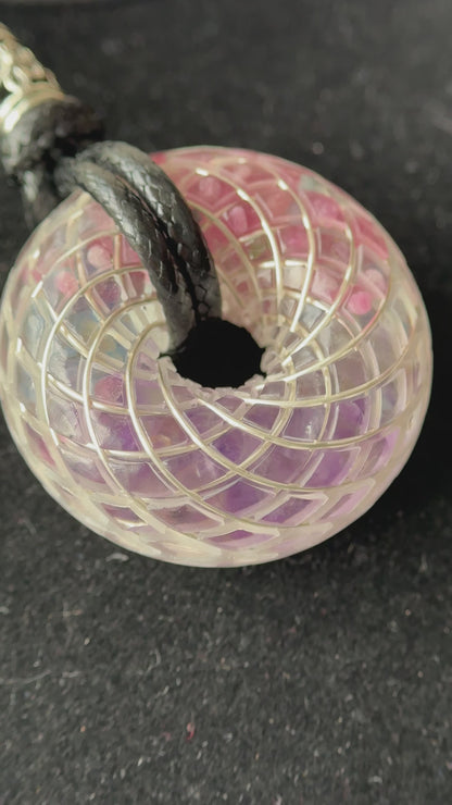 Handmade Rodin Coil Torus Orgonite Pendant Quartz Crystal necklace | Energy Protection and Chakra Balancing