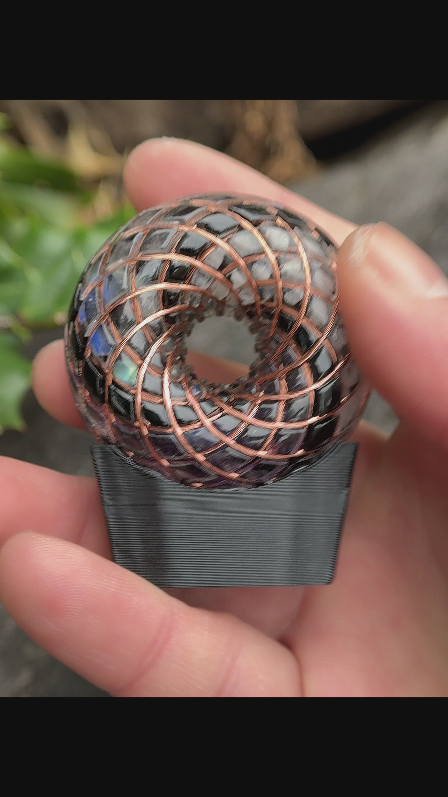 Mini size 1.89 inches/4.8cm Handmade Rodin Coil Torus pendant Pemf Generator