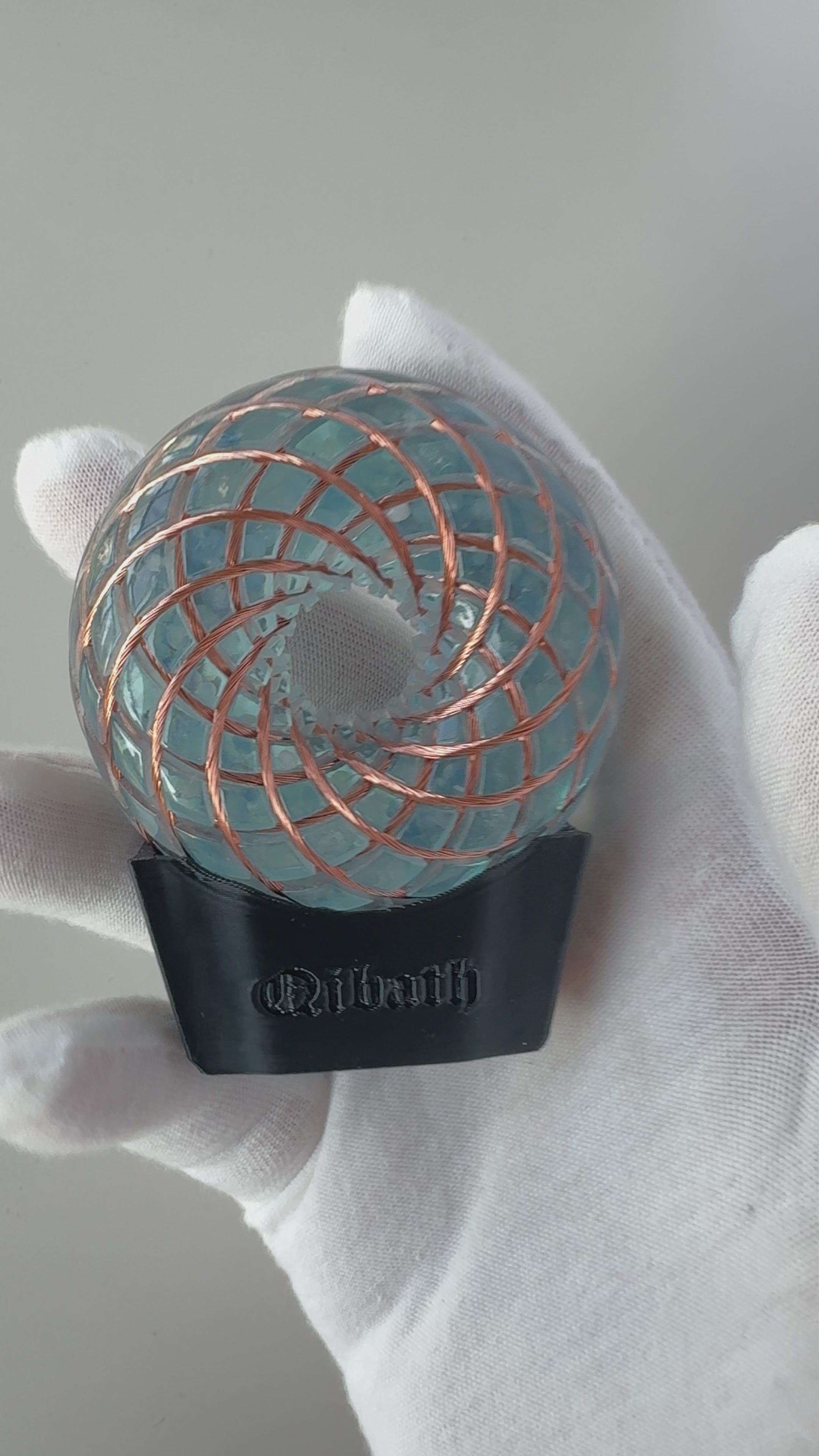 6CM-Handmade Rodin Coil Torus Orgonite vortex energy meditate frequency tools scalar waves