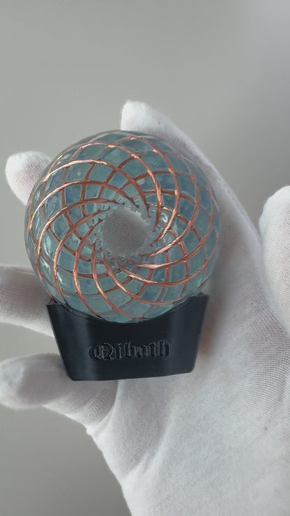 6CM-Handmade Rodin Coil Torus Orgonite Quartz vortex field Crystal energy meditate aid frequency tools scalarwaves