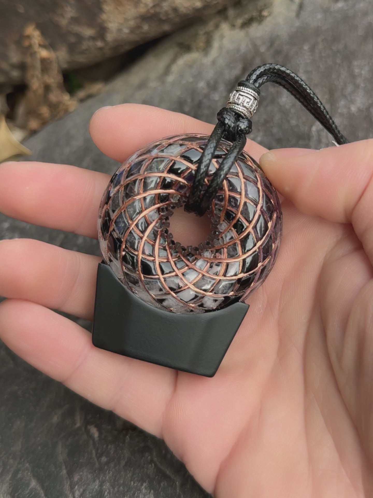 Mini size 1.89 inches/4.8cm Handmade Rodin Coil Torus pendant Pemf Generator