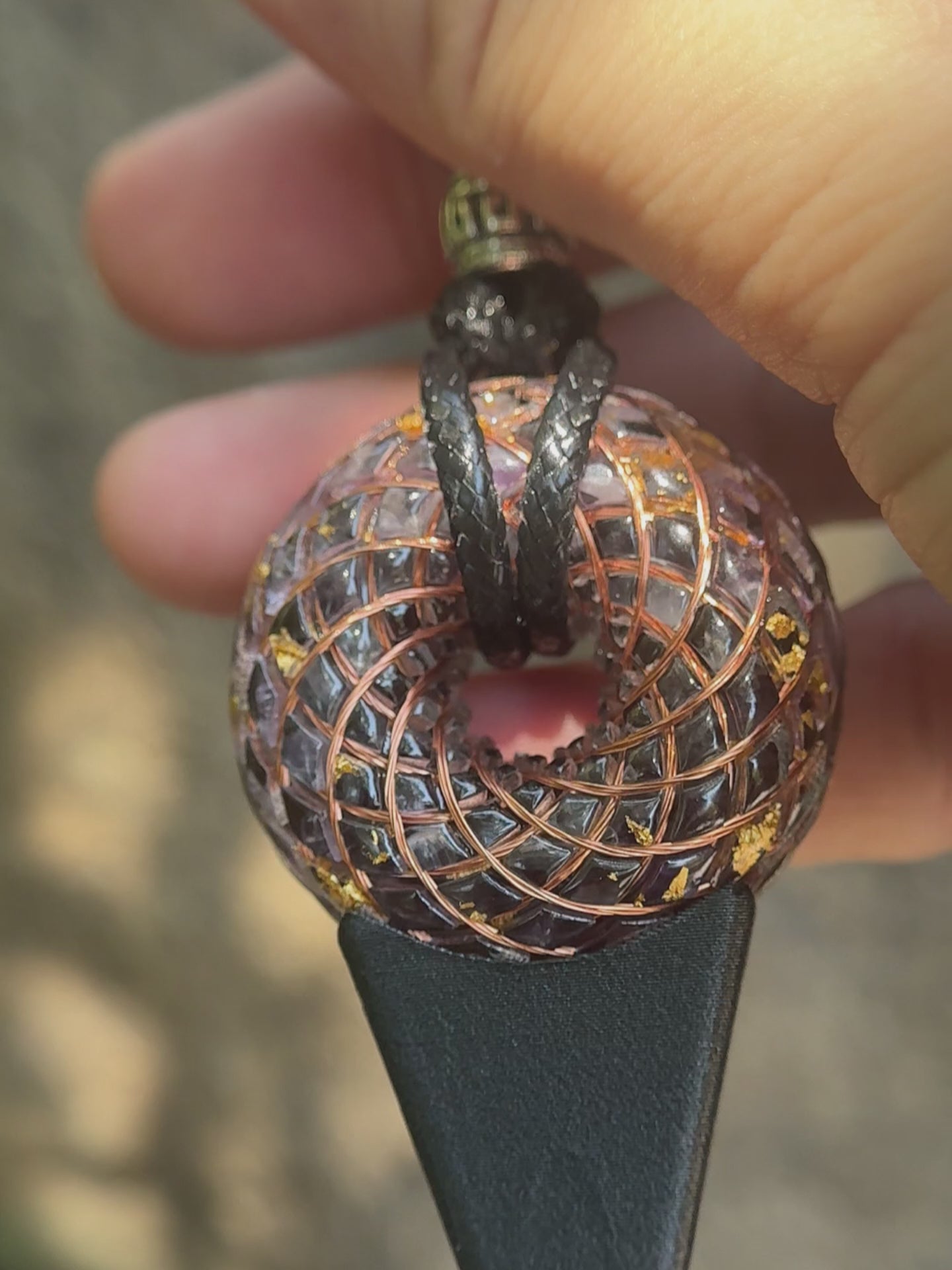 Custom Mini size 1.5 inches/3.8cm Handmade Rodin Coil Torus pendant Pemf Generator