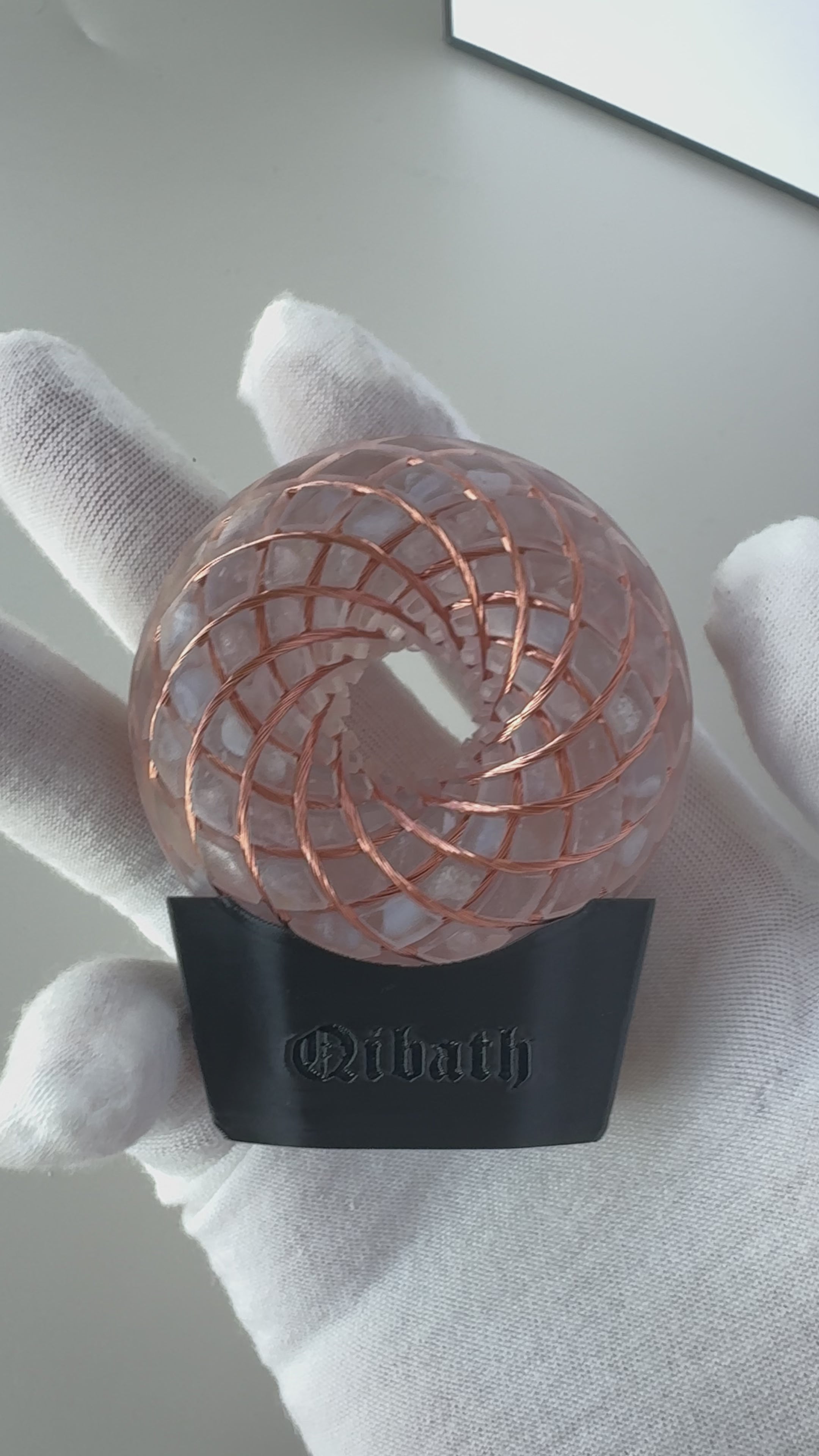 6CM-Handmade Rodin Coil Torus Orgonite vortex energy meditate frequency tools scalar waves