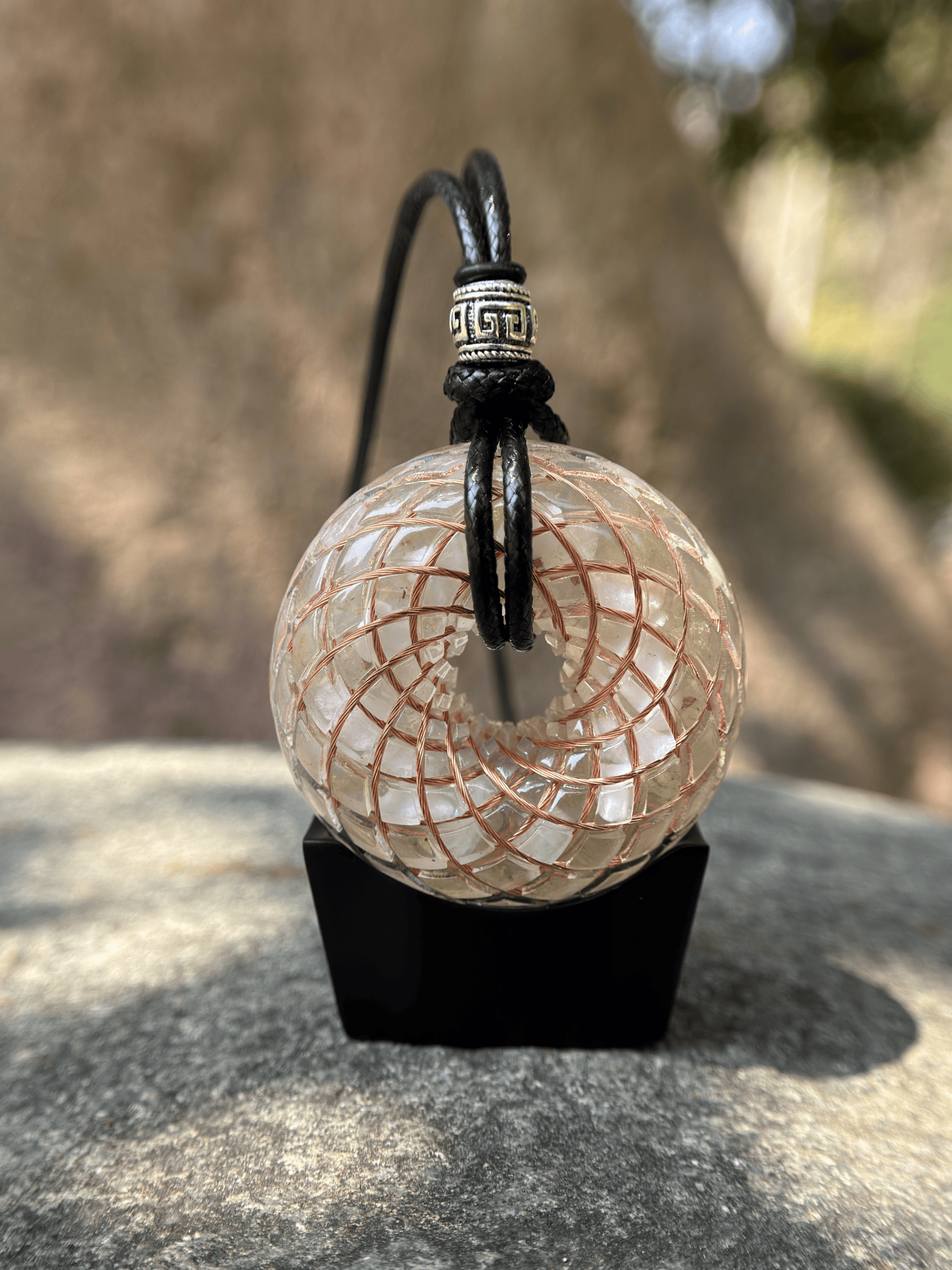 Mini size 1.89 inches/4.8cm Handmade Rodin Coil Torus pendant Pemf Generator